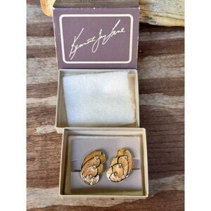 KJL Kenneth Jay Lane Avon Papillon Collection Enamel Butterfly Clip On Earrings